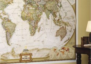 Executive World Map Wall Mural National Geographic World Map Wall Mural Maps National Geographic