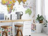 Executive World Map Wall Mural World White Flags In 2019 Dream House