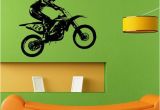 Extreme Sports Wall Mural Dirt Bike Racing Biker Extreme Sport Wall Sticker Vinyl