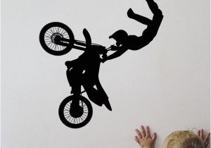 Extreme Sports Wall Mural Tribal Bike Motorcycle Vinyl Removable Wall Stickers Sports Decor Mural Room Paper Art Decal for Living Room Home Decor 51 57 Cm Mario Wall Decals