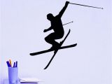 Extreme Sports Wall Mural Wall Decal Vinyl Sticker Downhill Skiing Skier Ski Snow