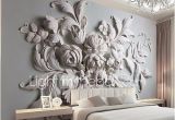 Fabric Murals for Walls Jammory Embossed White Flower Decoratio 3d Fashion Wallpaper