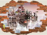 Fairy Castle Wall Mural Behangrollen 3d Hole In Wall Children Fairytale Enchanted