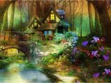 Fairy forest Wall Murals Enchanted forest Wallpaper