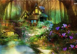 Fairy forest Wall Murals Enchanted forest Wallpaper