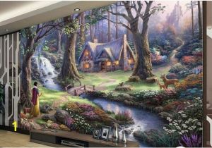 Fairy Garden Mural Customize 3d Photo Wallpapers Walls Fairy Landscape Oil Painting