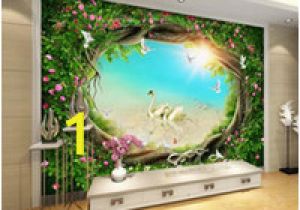Fairy Wall Murals Uk 2019 New Fantasy Fairytale forest Garden Flower Vine Grass Tv Background Wall High Wallpaper