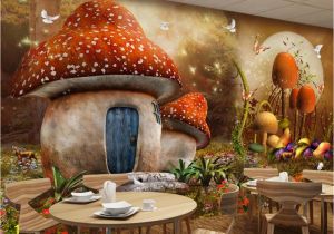 Fairytale Murals Beibehang Custom Wallpaper Fairy Tale Mushroom House Children Room