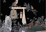 Fairytale Murals Dark Enchanted forest Wall Mural Vintage Wild Animals Wallpaper