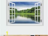 Fake Window Wall Mural 3d Stereoscopic Fake Windows forest Wetland Buy Wall Stickers at Factory Price Club Factory