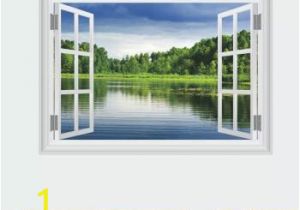 Fake Window Wall Mural 3d Stereoscopic Fake Windows forest Wetland Buy Wall Stickers at Factory Price Club Factory