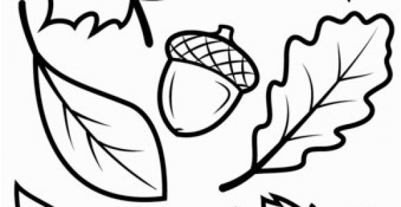 Fall Leaves Coloring Pages Free Fall Leaves and Acorn Coloring Page From Fall Category Select From