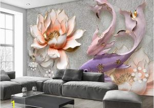 Family Room Wall Murals Custom 3d Stereo Watercolor Flowers Rose Diamonds Wallpaper Background Wallpaper Mural Painting Dining Room Tv Mural Cell Phone Wallpapers