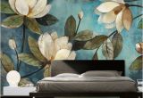 Family Room Wall Murals Lily Magnolian Floral Wall Decor Wall Mural Oil Paiting