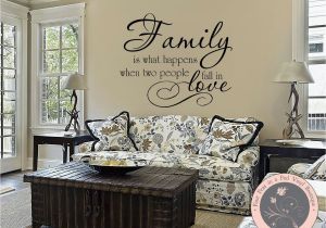 Family Room Wall Murals Wall Decals Quote Family is What Happens by