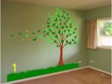 Family Tree Wall Mural Ideas butterfly Family Tree Leaves Removable Mural Wall Art