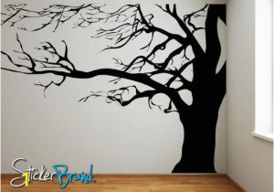 Family Tree Wall Mural Stencils Vinyl Wall Decal Sticker Spooky Tree Ac122