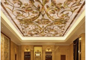 Famous Ceiling Murals European Marble Ceiling 3d Wallpaper Modern for Living Room Murals