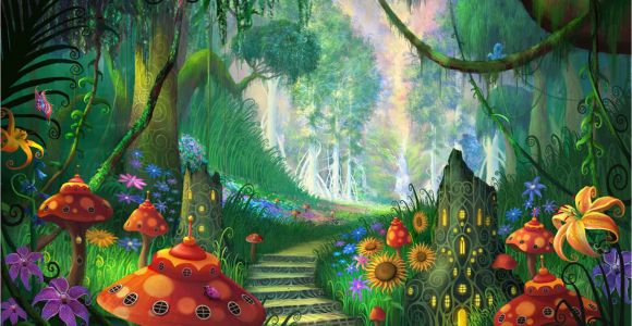 Fantasy forest Wall Mural Pin by Dorota ZajÄc On Plakaty