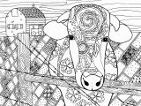 Farm Animal Coloring Pages for Adults Free Cow Animal Coloring Page for Adults