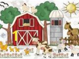 Farm Animal Wall Murals Farm Barnyard Animals Wall Mural Baby Nursery Kids Room