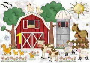 Farm Animal Wall Murals Farm Barnyard Animals Wall Mural Baby Nursery Kids Room