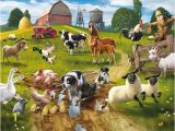 Farm Animal Wall Murals Farmyard Fun Wall Mural