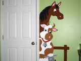 Farm Scene Wall Murals Barnyard Doorhugger Paint by Number Wall Mural