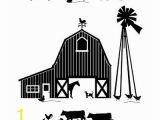 Farm Scene Wall Murals Dana Decals Farm Scene Silhoutte Small Wall Decal