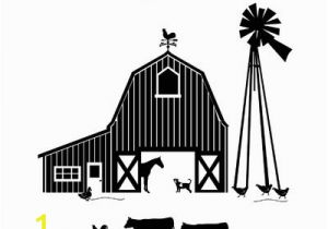 Farm Scene Wall Murals Dana Decals Farm Scene Silhoutte Small Wall Decal