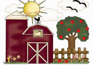 Farm Scene Wall Murals Farm Nursery Decal Girl Wall Art Barn Apple Tree Decor Kids Baby Floral Room Mural