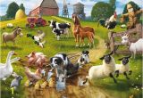 Farm Scene Wall Murals Farmyard Fun Wall Mural