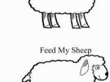Feed My Sheep Coloring Page Parable Of the Lost Sheep Craft Elementary Bible Craft Luke 15