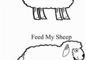 Feed My Sheep Coloring Page Parable Of the Lost Sheep Craft Elementary Bible Craft Luke 15