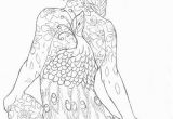 Female Tattoo Coloring Pages Girl with the Peacock Tattoo by Sanieaviantart Free