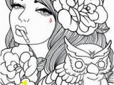 Female Tattoo Coloring Pages Hippie Dover Designs for Coloring Pesquisa Do Google