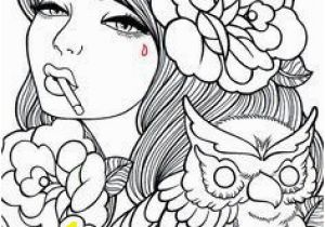 Female Tattoo Coloring Pages Hippie Dover Designs for Coloring Pesquisa Do Google