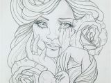 Female Tattoo Coloring Pages Pin On Tattoos