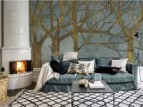 Feng Shui Wall Murals Elemente Metall & Wasser Tapete Golden Day Turquoise Von