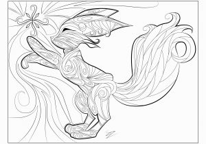 Fennec Fox Coloring Page Fennec Fox Doodle Foxes Adult Coloring Pages