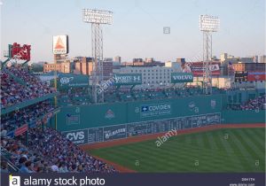 Fenway Park Green Monster Wall Mural Green Monster Stockfotos & Green Monster Bilder Alamy