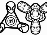 Fidget Spinner Coloring Page 3771 Spiderman Free Clipart 28