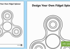 Fidget Spinner Coloring Page Design Your Own Fid Spinner Worksheet Worksheet