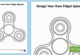 Fidget Spinner Coloring Pages to Print Design Your Own Fid Spinner Worksheet Activity Sheet