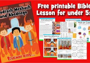 Fiery Furnace Coloring Page Print Shadrach Meshach and Abednego Preschool Bible Lesson