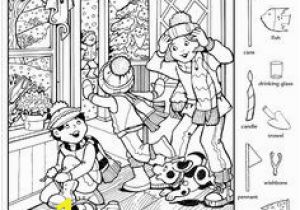 Find the Hidden Objects Coloring Pages New Year S Day Hidden Picture Puzzle Coloring Page