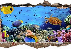 Finding Nemo Wall Mural Uk W037 Aquarium Fish Ocean Sea Coral Wall Decal Poster 3d Art Stickers Vinyl Roomkids Bedroom Baby Nursery Cool Livingroom Hall Boys Girls