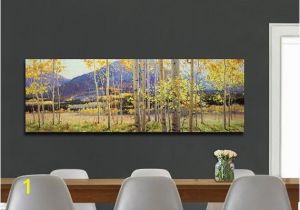 Fine Art Wall Murals Custom aspen Tree Painting original Canvas Birch Tree Fine Art Mural