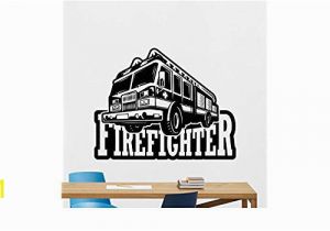 Fire Engine Wall Mural Amazon Fire Truck Wall Decal Fire Engine Vinyl Sticker