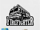 Fire Engine Wall Mural Amazon Fire Truck Wall Decal Fire Engine Vinyl Sticker